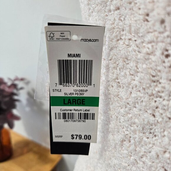 NWT Bar iii Silver Peony Lined Fuzzy Tank Dress Large - Picture 7 of 11